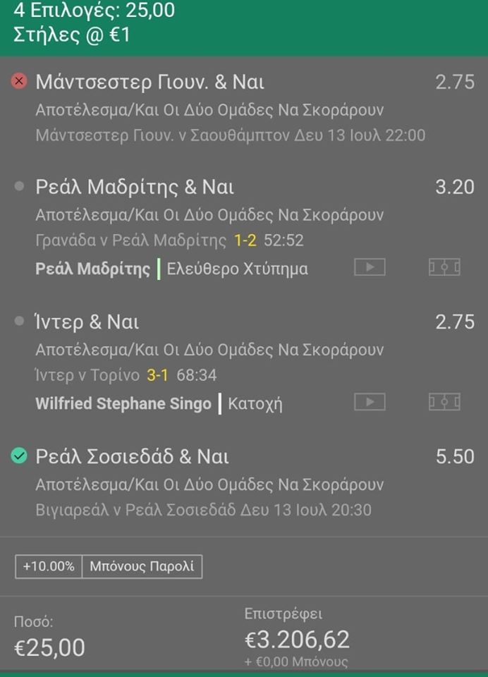 χαμένο δελτίο